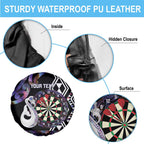 Personalised New Zealand Darts Spare Tire Cover Ngutukaka Manaia Taniko Luxury Purple - Aussie Hoodie