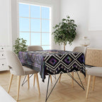 Personalised New Zealand Darts Tablecloth Ngutukaka Manaia Taniko Luxury Purple - Aussie Hoodie