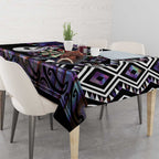 Personalised New Zealand Darts Tablecloth Ngutukaka Manaia Taniko Luxury Purple - Aussie Hoodie