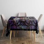 Personalised New Zealand Darts Tablecloth Ngutukaka Manaia Taniko Luxury Purple - Aussie Hoodie