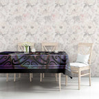 Personalised New Zealand Darts Tablecloth Ngutukaka Manaia Taniko Luxury Purple - Aussie Hoodie