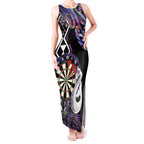 Personalised New Zealand Darts Tank Maxi Dress Ngutukaka Manaia Taniko Luxury Purple - Aussie Hoodie