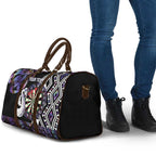 Personalised New Zealand Darts Travel Bag Ngutukaka Manaia Taniko Luxury Purple - Aussie Hoodie