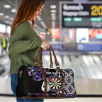 Personalised New Zealand Darts Travel Bag Ngutukaka Manaia Taniko Luxury Purple - Aussie Hoodie