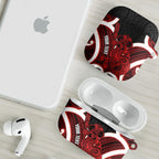 Whero Aotearoa Atua Tumatauenga Personalised AirPods Case Maori God Of War Tiki With Taiaha