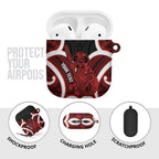Whero Aotearoa Atua Tumatauenga Personalised AirPods Case Maori God Of War Tiki With Taiaha