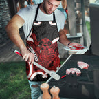Whero Aotearoa Atua Tumatauenga Personalised Apron Maori God Of War Tiki With Taiaha