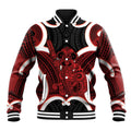 Whero Aotearoa Atua Tumatauenga Personalised Baseball Jacket Maori God Of War Tiki With Taiaha