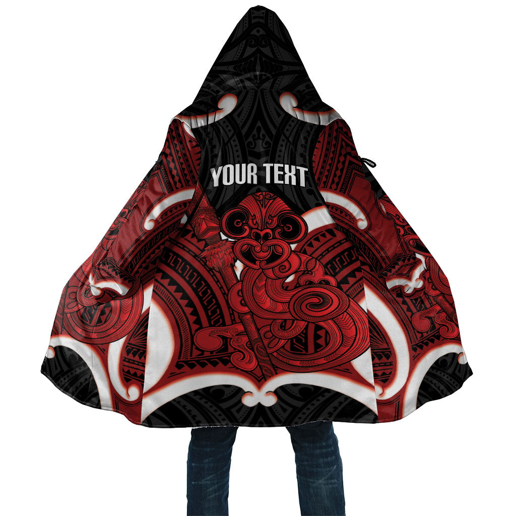 Whero Aotearoa Atua Tumatauenga Personalised Cloak Maori God Of War Tiki With Taiaha