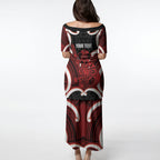 Whero Aotearoa Atua Tumatauenga Personalised Puletasi Maori God Of War Tiki With Taiaha