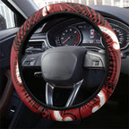 Whero Aotearoa Atua Tumatauenga Steering Wheel Cover Maori God Of War Tiki With Taiaha