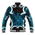 Kikorangi Aotearoa Atua Tumatauenga Personalised Baseball Jacket Maori God Of War Tiki With Taiaha