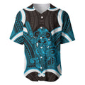Kikorangi Aotearoa Atua Tumatauenga Personalised Baseball Jersey Maori God Of War Tiki With Taiaha