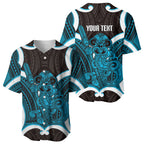 Kikorangi Aotearoa Atua Tumatauenga Personalised Baseball Jersey Maori God Of War Tiki With Taiaha