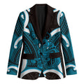 Kikorangi Aotearoa Atua Tumatauenga Personalised Blazer Maori God Of War Tiki With Taiaha