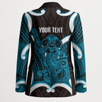 Kikorangi Aotearoa Atua Tumatauenga Personalised Blazer Maori God Of War Tiki With Taiaha
