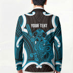 Kikorangi Aotearoa Atua Tumatauenga Personalised Blazer Maori God Of War Tiki With Taiaha