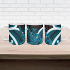 Kikorangi Aotearoa Atua Tumatauenga Ceramic Mug Maori God Of War Tiki With Taiaha