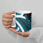 Kikorangi Aotearoa Atua Tumatauenga Ceramic Mug Maori God Of War Tiki With Taiaha