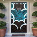 Kikorangi Aotearoa Atua Tumatauenga Personalised Door Cover Maori God Of War Tiki With Taiaha