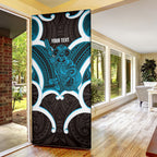 Kikorangi Aotearoa Atua Tumatauenga Personalised Door Cover Maori God Of War Tiki With Taiaha