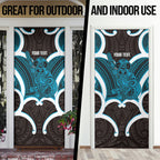 Kikorangi Aotearoa Atua Tumatauenga Personalised Door Cover Maori God Of War Tiki With Taiaha