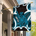 Kikorangi Aotearoa Atua Tumatauenga Personalised Garden Flag Maori God Of War Tiki With Taiaha