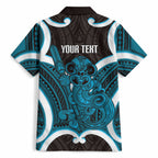 Kikorangi Aotearoa Atua Tumatauenga Personalised Hawaiian Shirt Maori God Of War Tiki With Taiaha