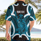 Kikorangi Aotearoa Atua Tumatauenga Personalised Hawaiian Shirt Maori God Of War Tiki With Taiaha