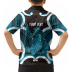 Kikorangi Aotearoa Atua Tumatauenga Personalised Hawaiian Shirt Maori God Of War Tiki With Taiaha