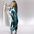 Kikorangi Aotearoa Atua Tumatauenga Personalised Hooded Blanket Maori God Of War Tiki With Taiaha