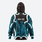 Kikorangi Aotearoa Atua Tumatauenga Personalised Hoodie Maori God Of War Tiki With Taiaha