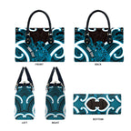 Kikorangi Aotearoa Atua Tumatauenga Personalised Leather Bag Maori God Of War Tiki With Taiaha