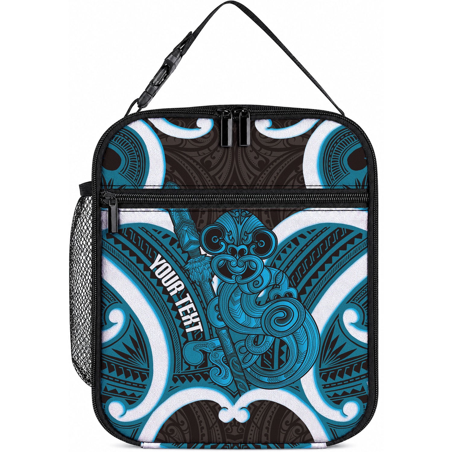Kikorangi Aotearoa Atua Tumatauenga Personalised Lunch Bag Maori God Of War Tiki With Taiaha