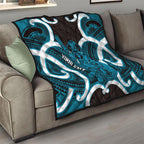 Kikorangi Aotearoa Atua Tumatauenga Personalised Quilt Maori God Of War Tiki With Taiaha