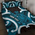 Kikorangi Aotearoa Atua Tumatauenga Personalised Quilt Bed Set Maori God Of War Tiki With Taiaha