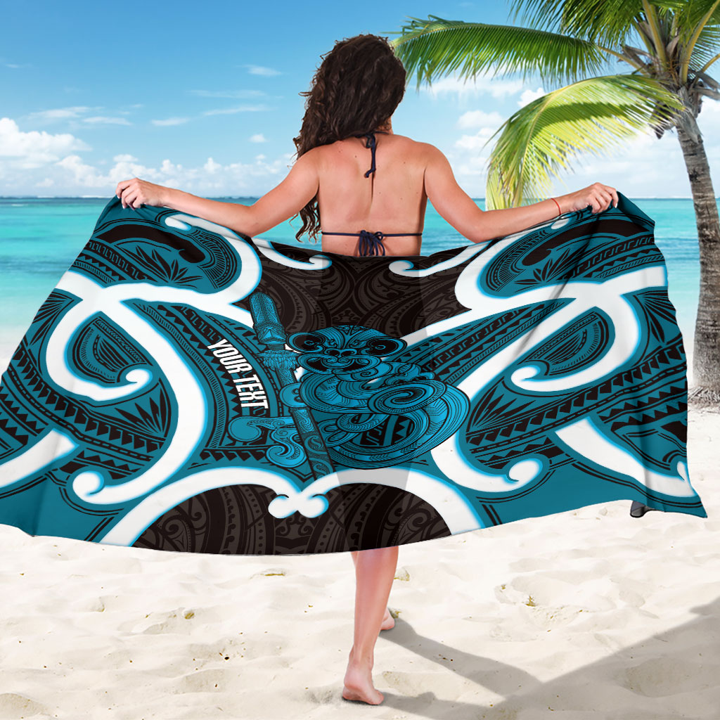Kikorangi Aotearoa Atua Tumatauenga Personalised Sarong Maori God Of War Tiki With Taiaha