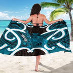 Kikorangi Aotearoa Atua Tumatauenga Personalised Sarong Maori God Of War Tiki With Taiaha