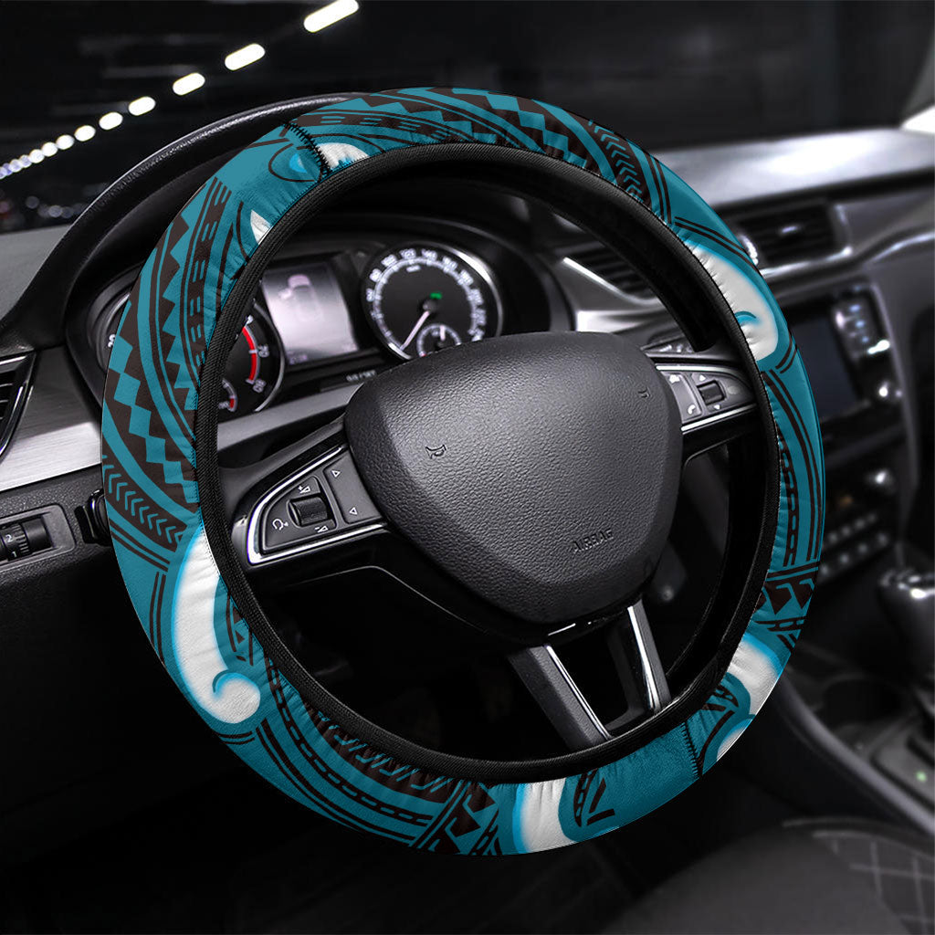 Kikorangi Aotearoa Atua Tumatauenga Steering Wheel Cover Maori God Of War Tiki With Taiaha