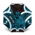 Kikorangi Aotearoa Atua Tumatauenga Personalised Umbrella Maori God Of War Tiki With Taiaha