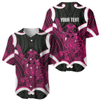 Mawhero Aotearoa Atua Tumatauenga Personalised Baseball Jersey Maori God Of War Tiki With Taiaha