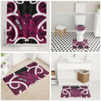 Mawhero Aotearoa Atua Tumatauenga Personalised Bathroom Set Maori God Of War Tiki With Taiaha