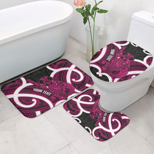 Mawhero Aotearoa Atua Tumatauenga Personalised Bathroom Set Maori God Of War Tiki With Taiaha
