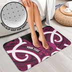 Mawhero Aotearoa Atua Tumatauenga Personalised Bathroom Set Maori God Of War Tiki With Taiaha