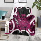 Mawhero Aotearoa Atua Tumatauenga Personalised Blanket Maori God Of War Tiki With Taiaha