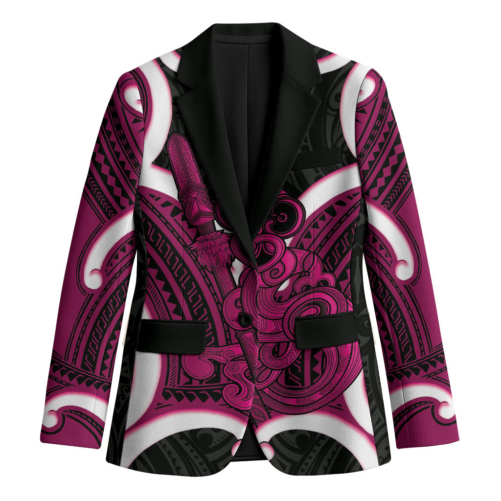 Mawhero Aotearoa Atua Tumatauenga Personalised Blazer Maori God Of War Tiki With Taiaha