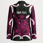 Mawhero Aotearoa Atua Tumatauenga Personalised Blazer Maori God Of War Tiki With Taiaha