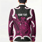 Mawhero Aotearoa Atua Tumatauenga Personalised Blazer Maori God Of War Tiki With Taiaha