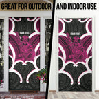 Mawhero Aotearoa Atua Tumatauenga Personalised Door Cover Maori God Of War Tiki With Taiaha