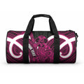 Mawhero Aotearoa Atua Tumatauenga Personalised Duffle Bag Maori God Of War Tiki With Taiaha